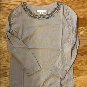 [Banana Republic] woman’s size S sweater with beaded neck detail
